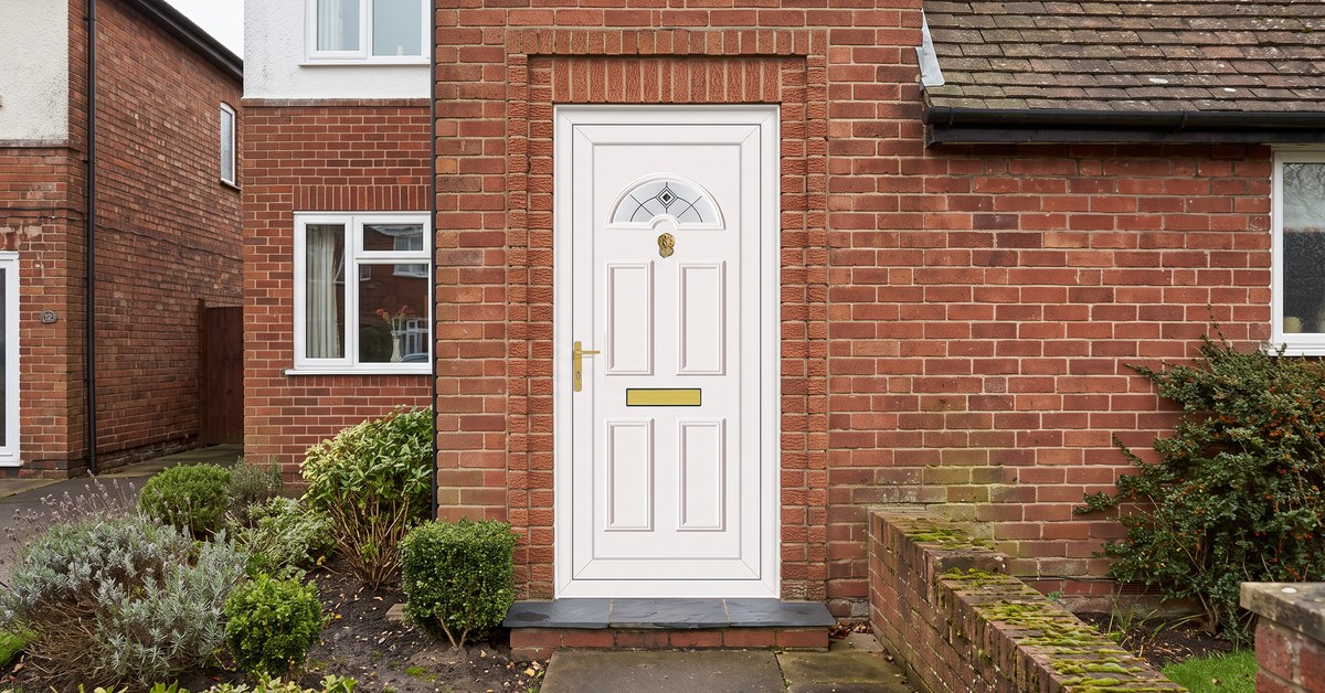 C1BKF uPVC front door fitted C1BKF white uPVC front door fitted to a Staffordshire home – £490 fully fitted