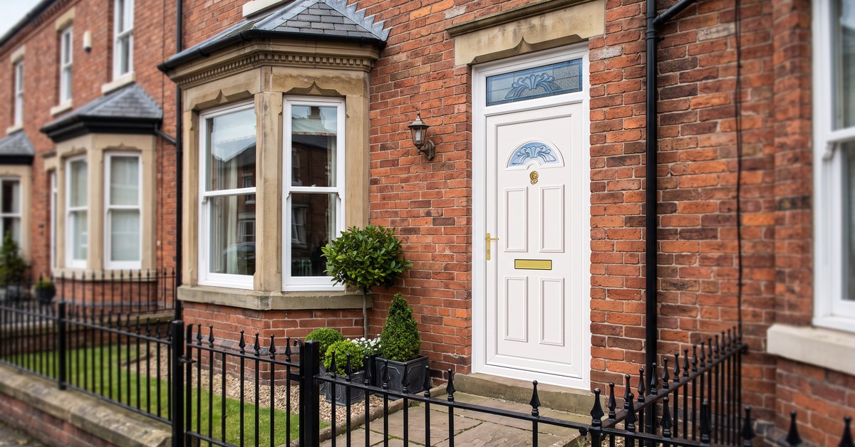 C1MC uPVC front door fitted C1MC white uPVC front door fitted to a Staffordshire home – £490 fully fitted