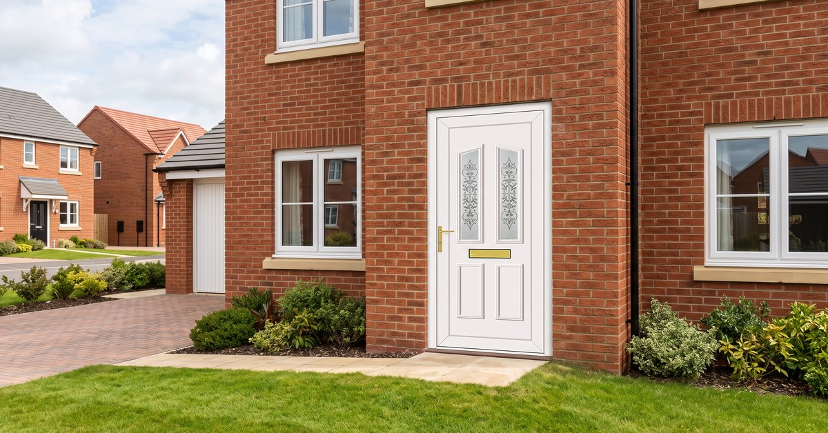 C2CSB uPVC front door fitted C2CSB white uPVC front door fitted to a Staffordshire home – £490 fully fitted