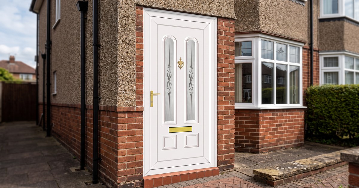G2NSB uPVC front door fitted G2NSB white uPVC front door fitted to a Staffordshire home – £490 fully fitted