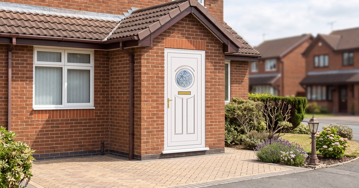M1MC uPVC front door fitted M1MC white uPVC front door fitted to a Staffordshire home – £490 fully fitted