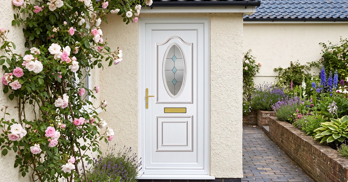 T1BLD uPVC front door fitted T1BLD white uPVC front door fitted to a Staffordshire home – £490 fully fitted